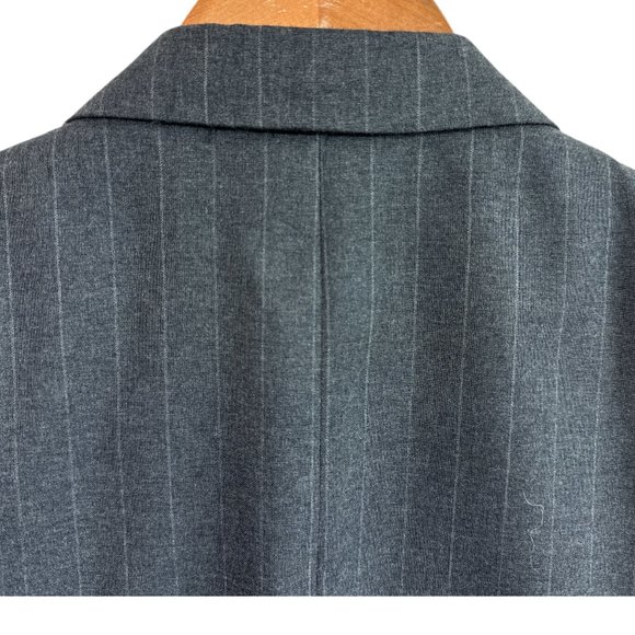 Pierre Balmain Paris Blazer St Tropez Grey Pinstripe Men's Blazer Jacket SZ R41 - Picture 8 of 16